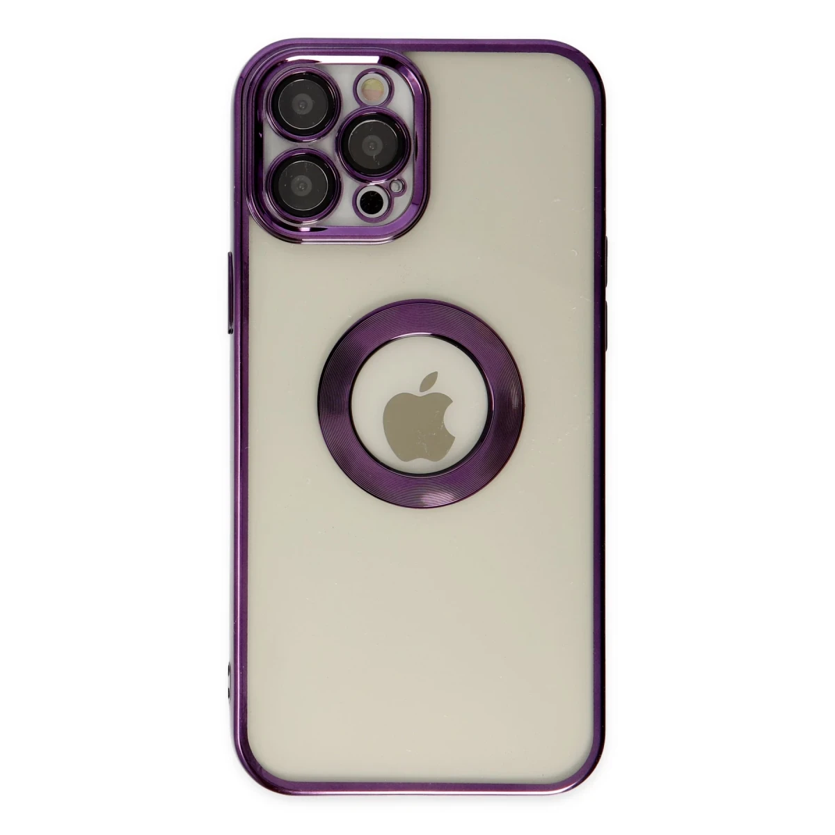 Apple iPhone 12 Pro Kılıf Slot Silikon - Mor