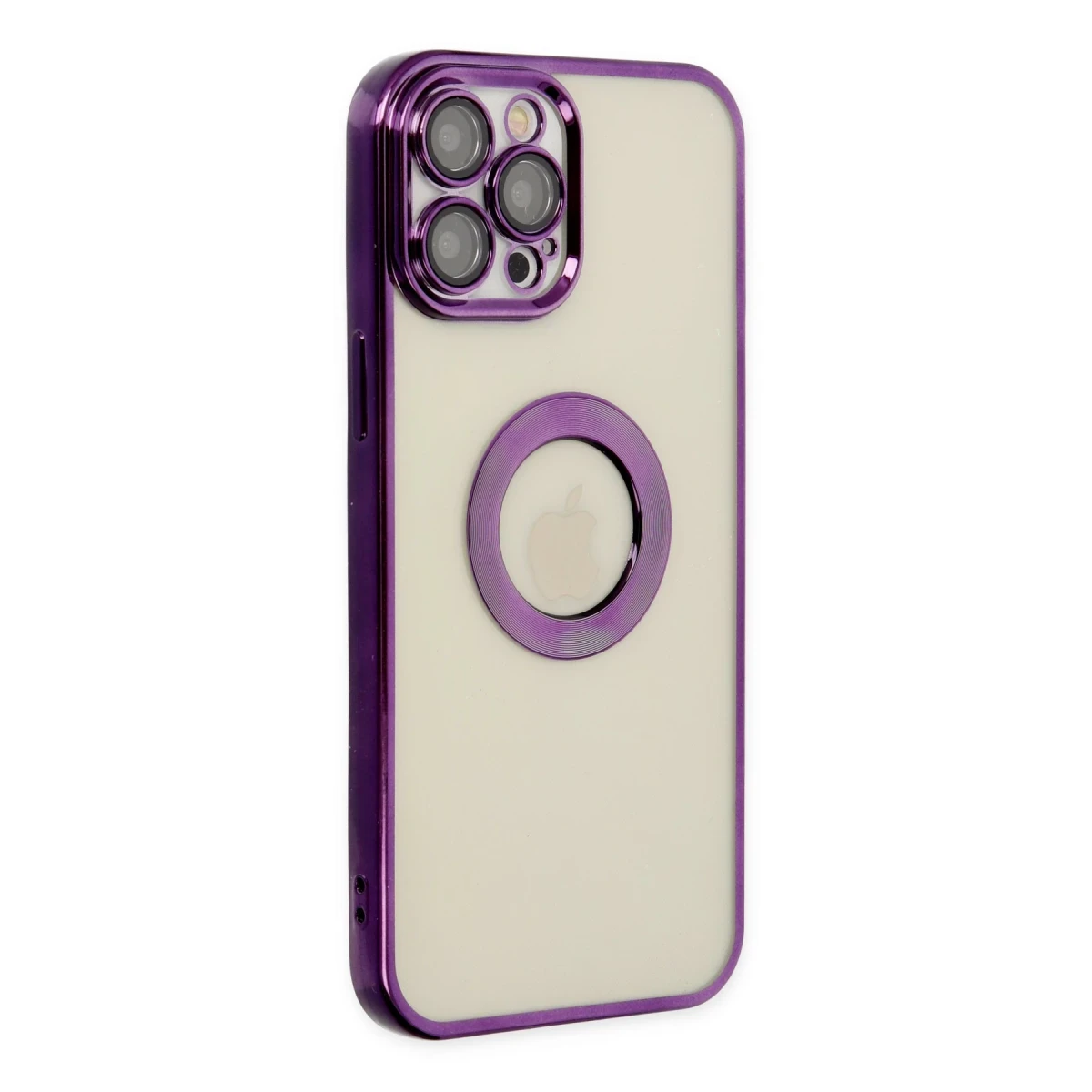 Apple iPhone 12 Pro Kılıf Slot Silikon - Mor
