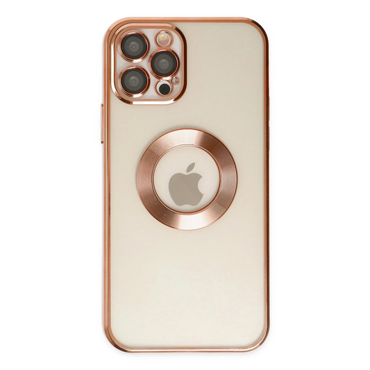 Apple iPhone 12 Pro Kılıf Slot Silikon - Rose Gold