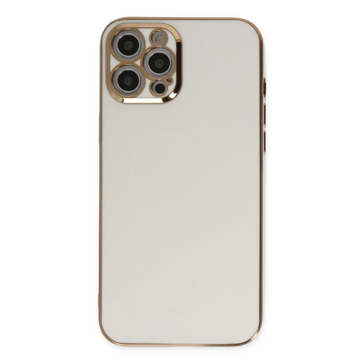 Apple iPhone 12 Pro Kılıf Volet Silikon - Beyaz