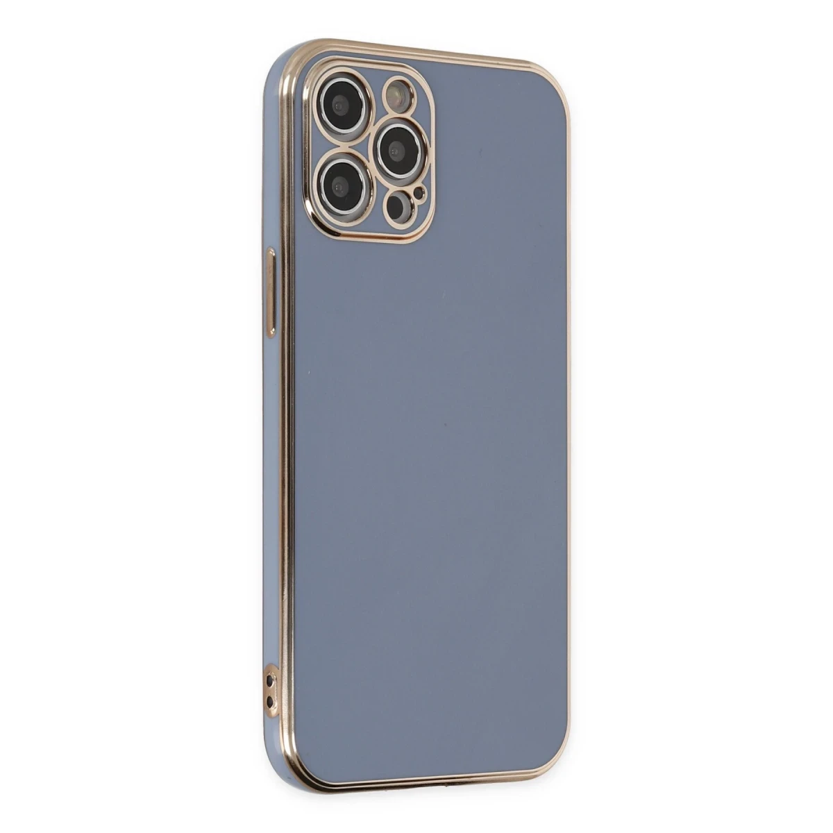 Apple iPhone 12 Pro Kılıf Volet Silikon - Mavi