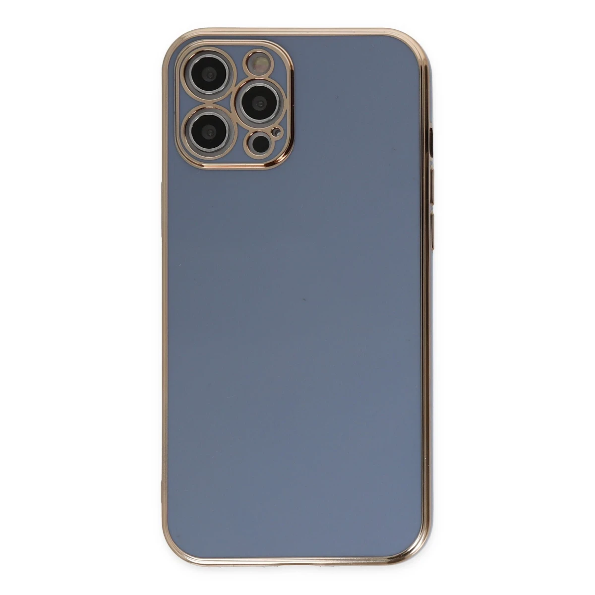Apple iPhone 12 Pro Kılıf Volet Silikon - Mavi