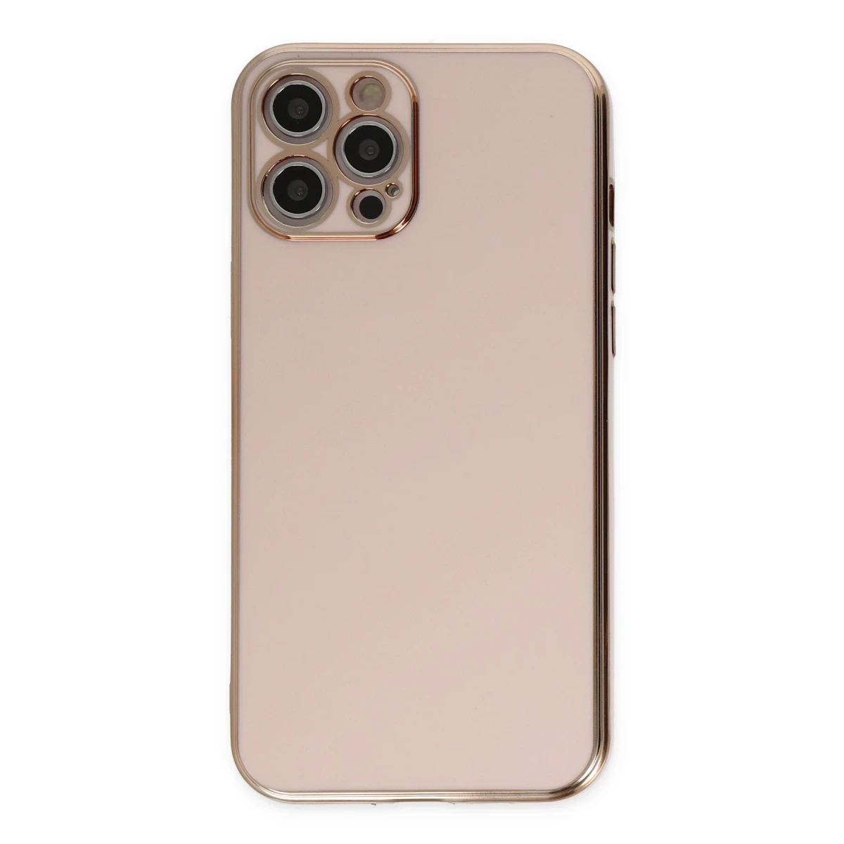 Apple iPhone 12 Pro Kılıf Volet Silikon - Pembe