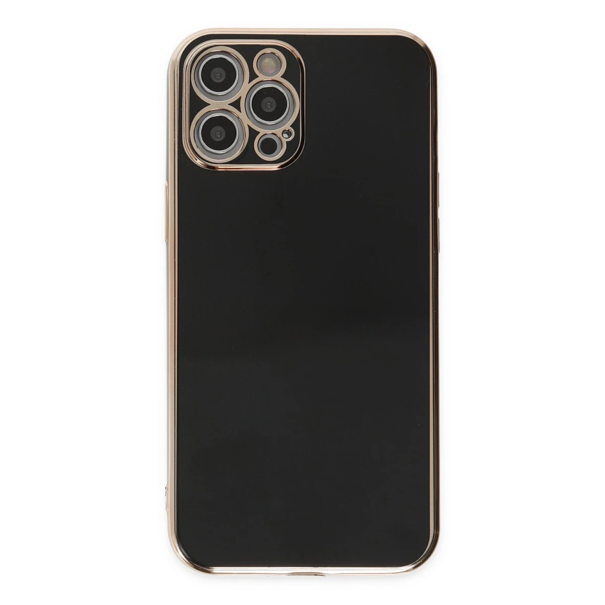 Apple iPhone 12 Pro Kılıf Volet Silikon - Siyah