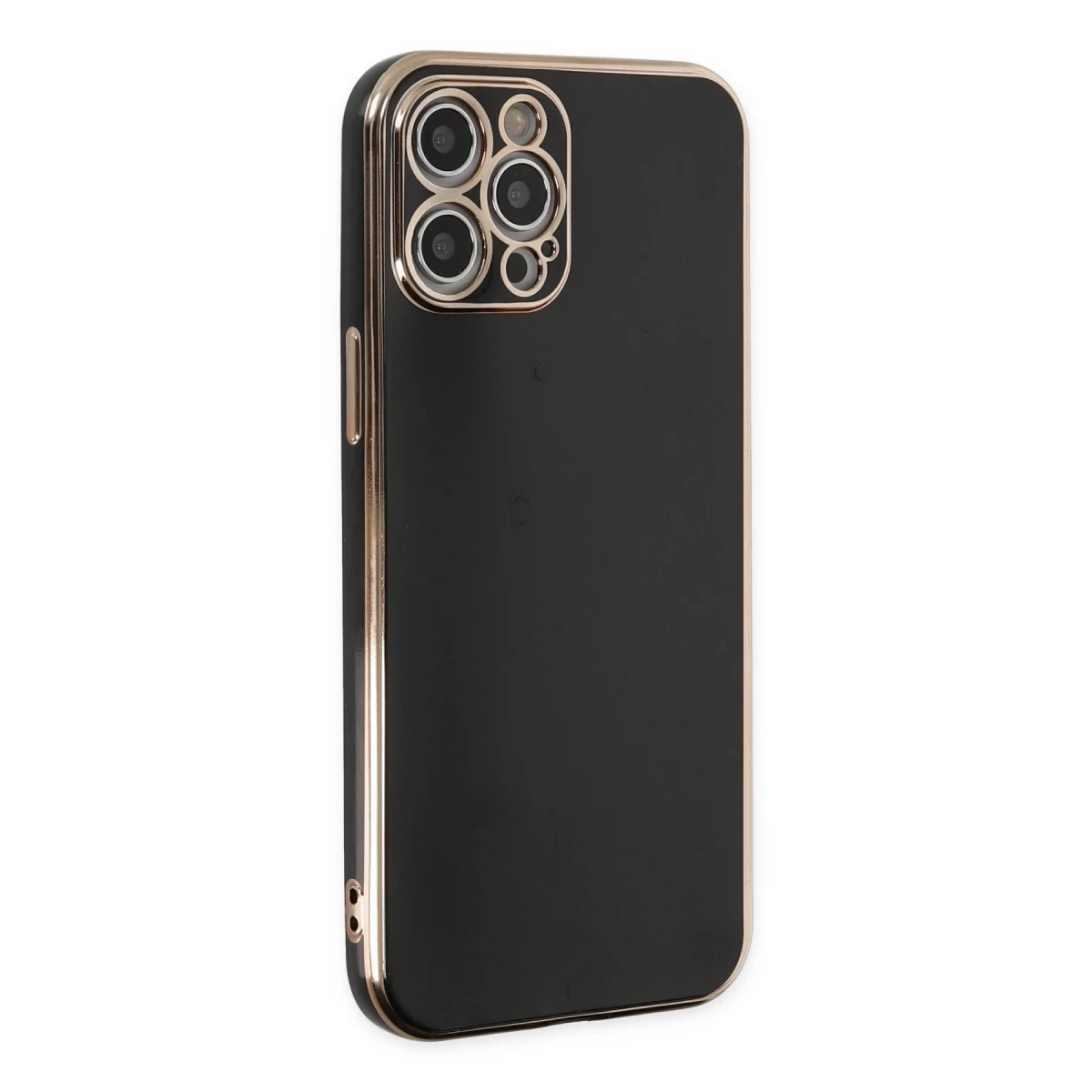 Apple iPhone 12 Pro Kılıf Volet Silikon - Siyah