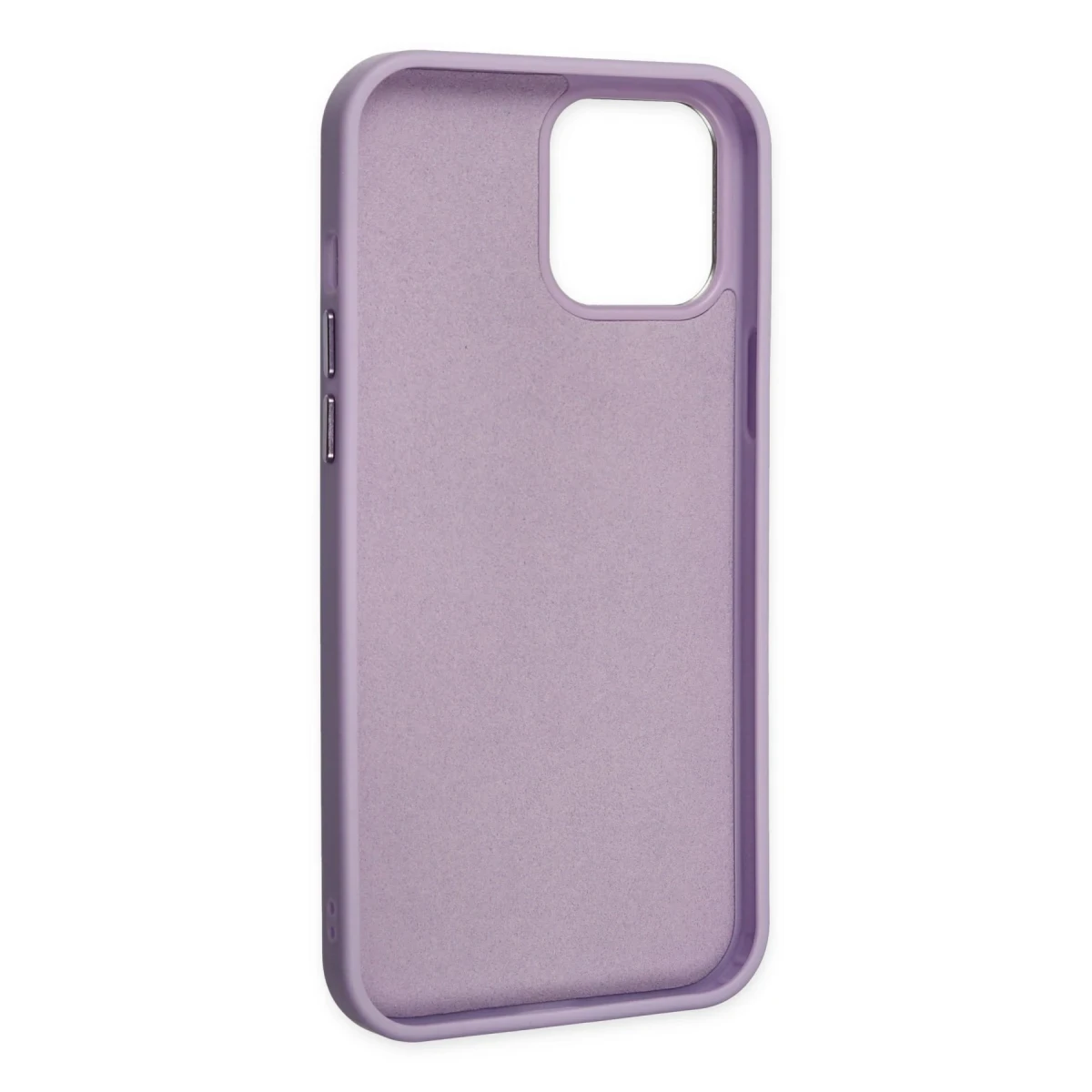 Apple iPhone 12 Pro Max Kılıf Asya Deri Silikon - Lila