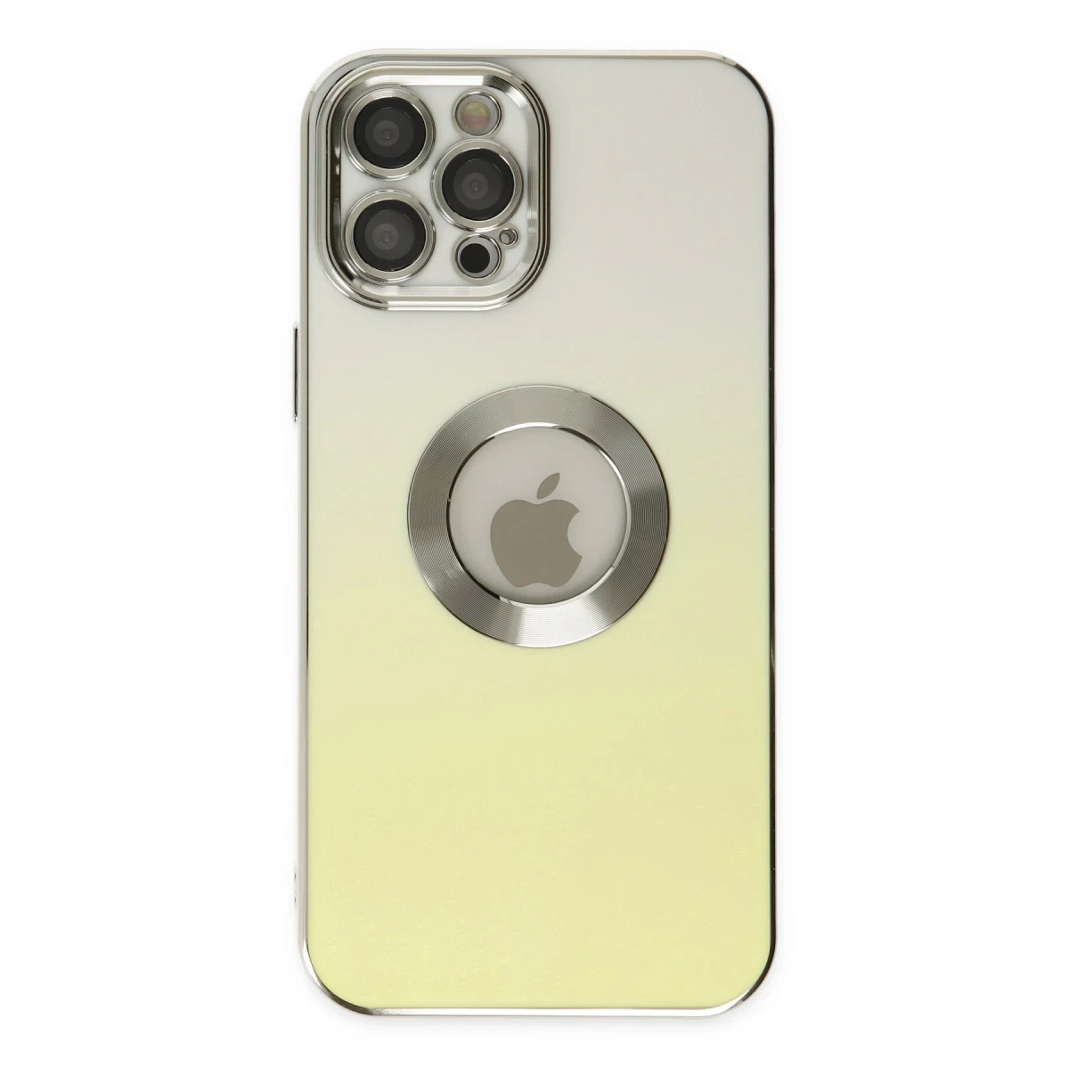 Apple iPhone 12 Pro Max Kılıf Best Silikon - Sarı