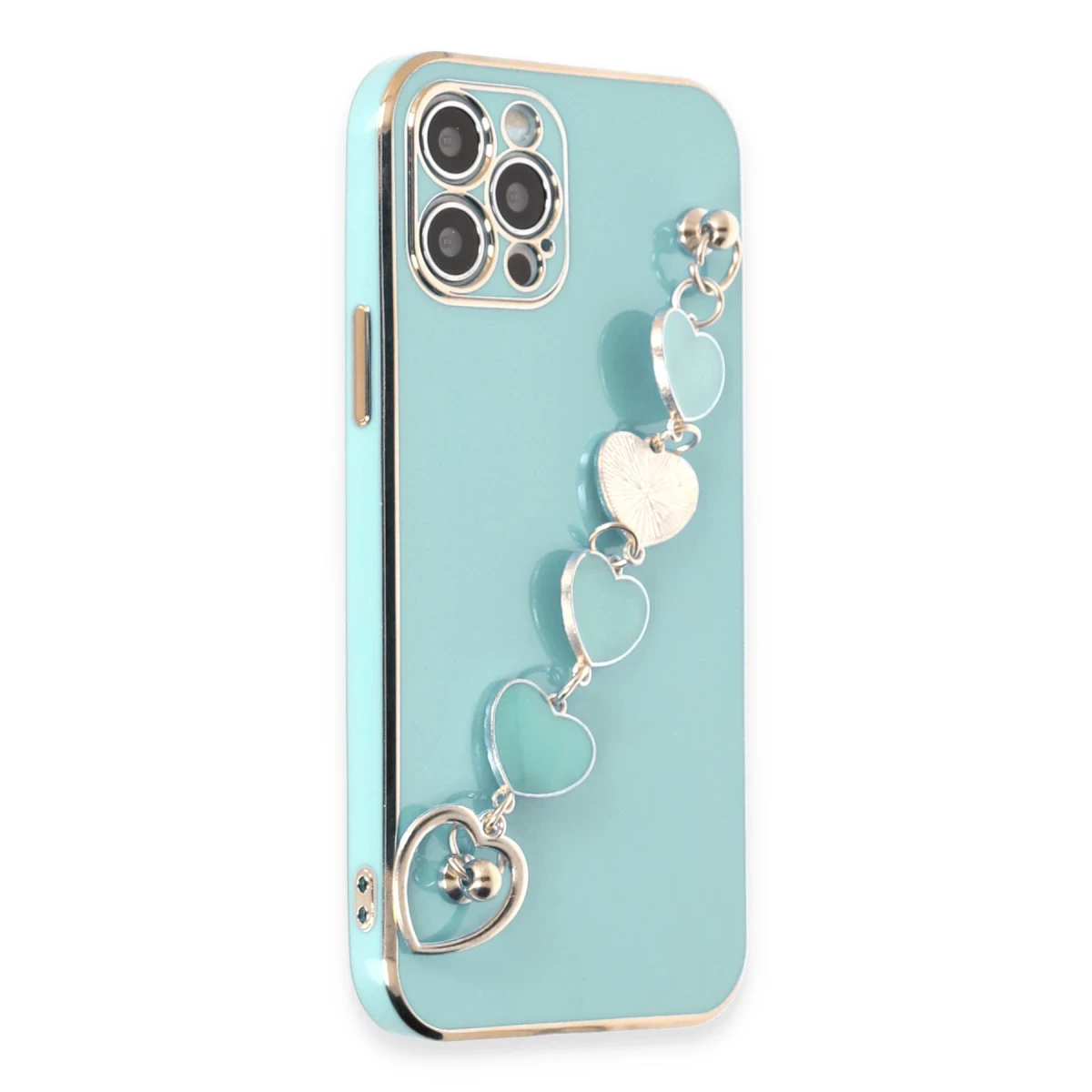 Apple iPhone 12 Pro Max Kılıf Esila Silikon - Su Yeşili