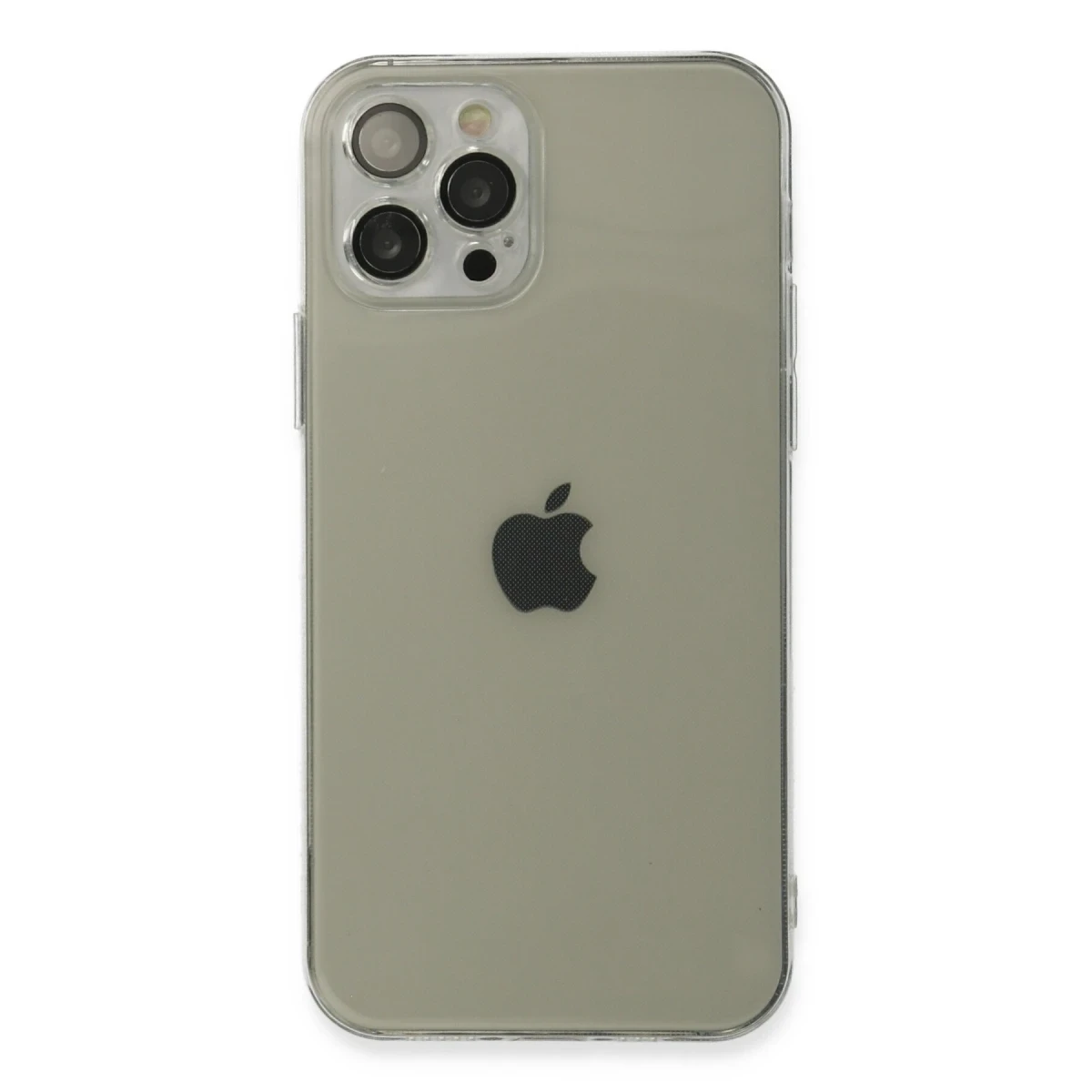 Apple iPhone 12 Pro Max Kılıf Fly Lens Silikon - Şeffaf