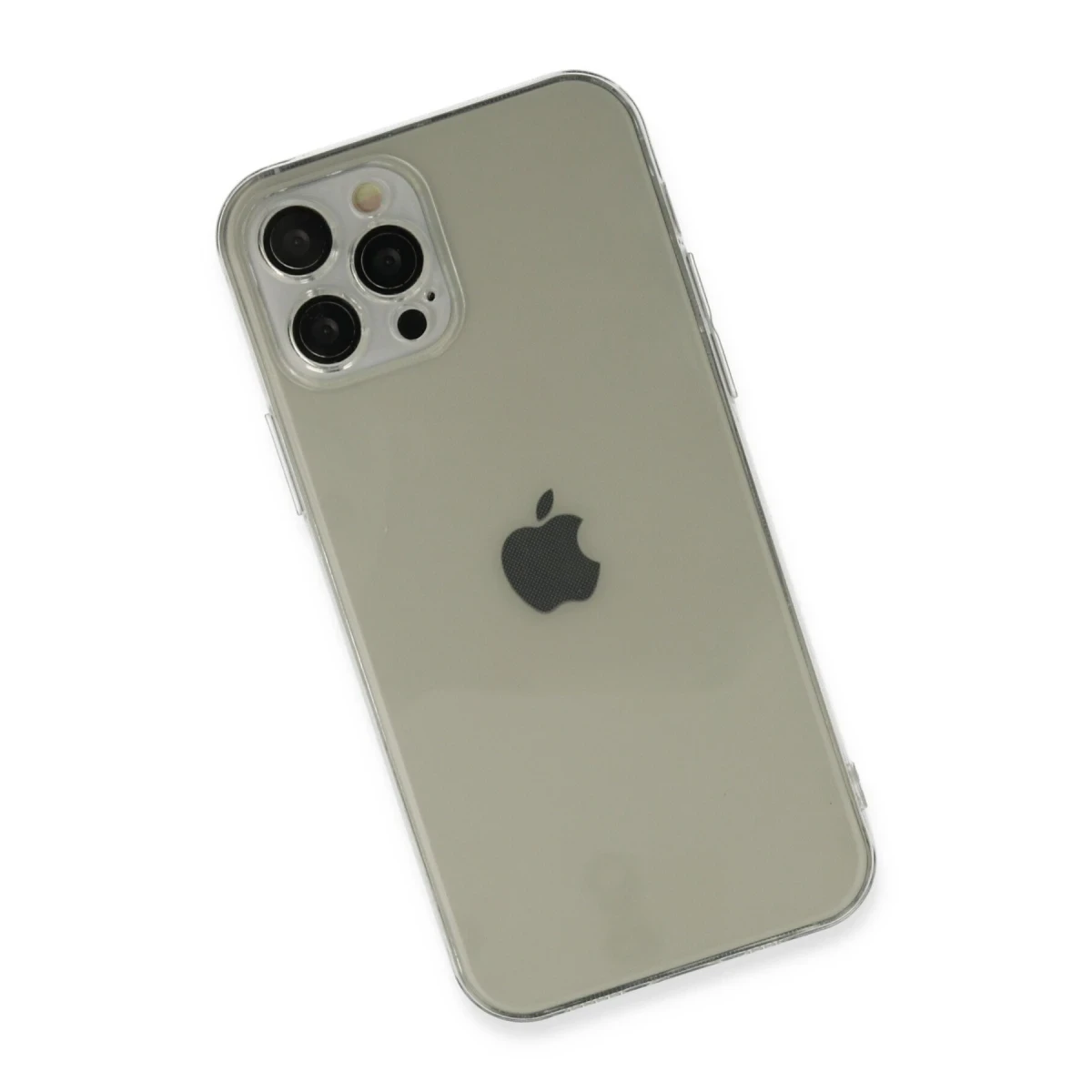 Apple iPhone 12 Pro Max Kılıf Fly Lens Silikon - Şeffaf