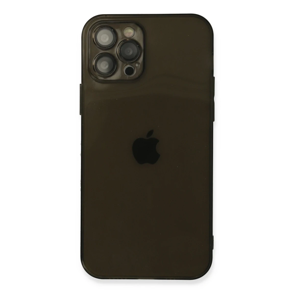 Apple iPhone 12 Pro Max Kılıf Fly Lens Silikon - Siyah