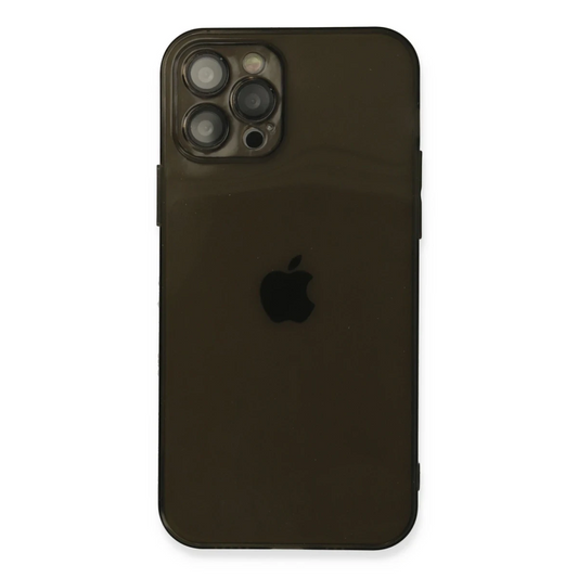 Apple iPhone 12 Pro Max Kılıf Fly Lens Silikon - Siyah