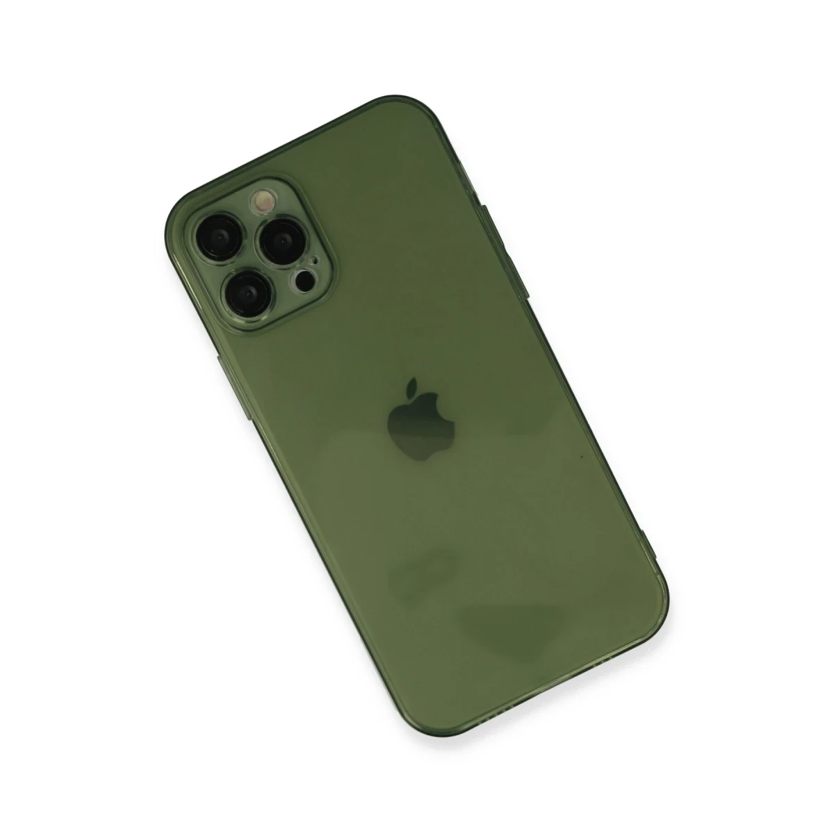 Apple iPhone 12 Pro Max Kılıf Fly Lens Silikon - Yeşil