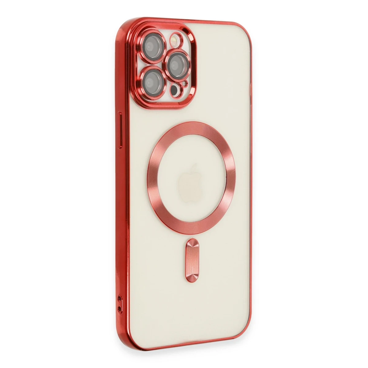 Apple iPhone 12 Pro Max Kılıf Kross Magneticsafe Kapak - Kırmızı