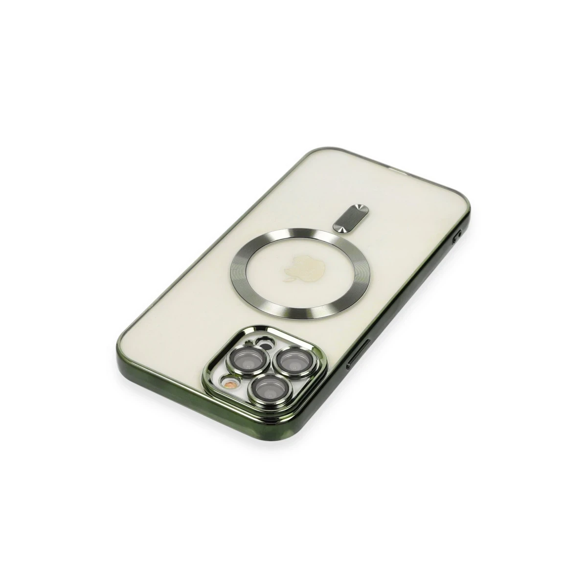 Apple iPhone 12 Pro Max Kılıf Kross Magneticsafe Kapak - Koyu Yeşil