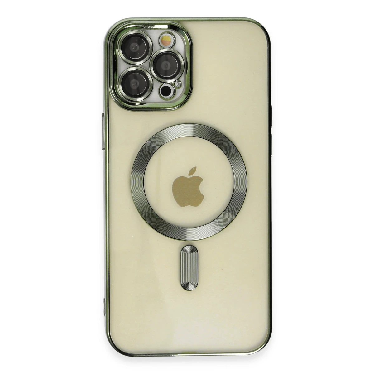 Apple iPhone 12 Pro Max Kılıf Kross Magneticsafe Kapak - Koyu Yeşil