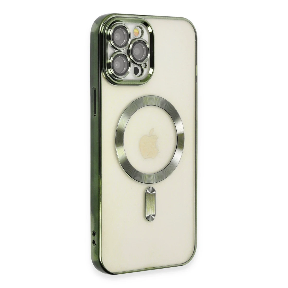 Apple iPhone 12 Pro Max Kılıf Kross Magneticsafe Kapak - Koyu Yeşil