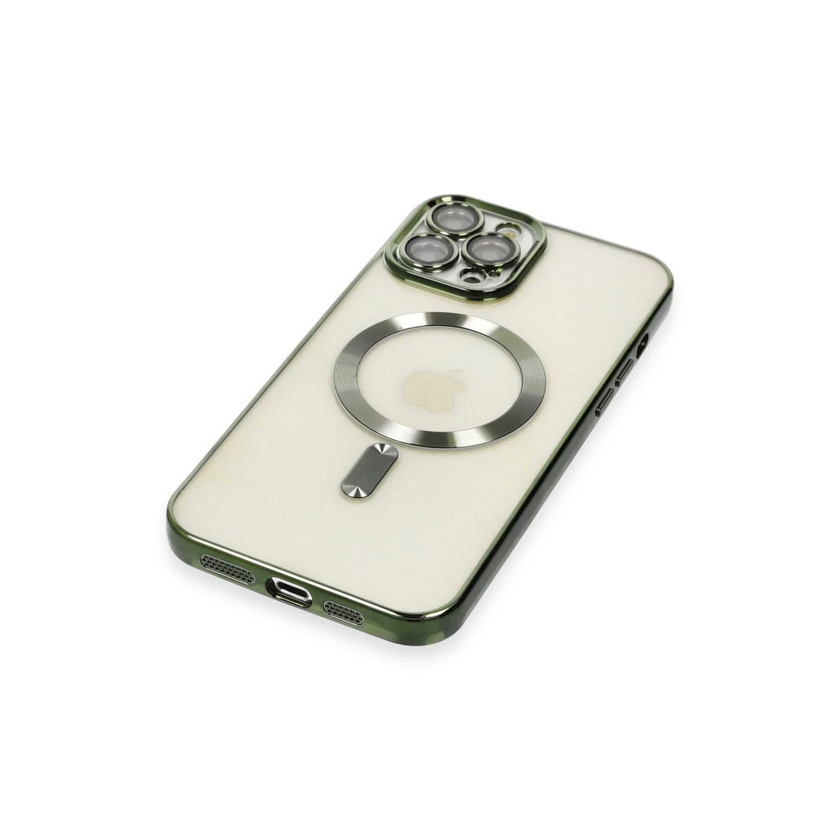 Apple iPhone 12 Pro Max Kılıf Kross Magneticsafe Kapak - Koyu Yeşil