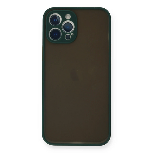Apple iPhone 12 Pro Max Kılıf Montreal Silikon Kapak - Yeşil