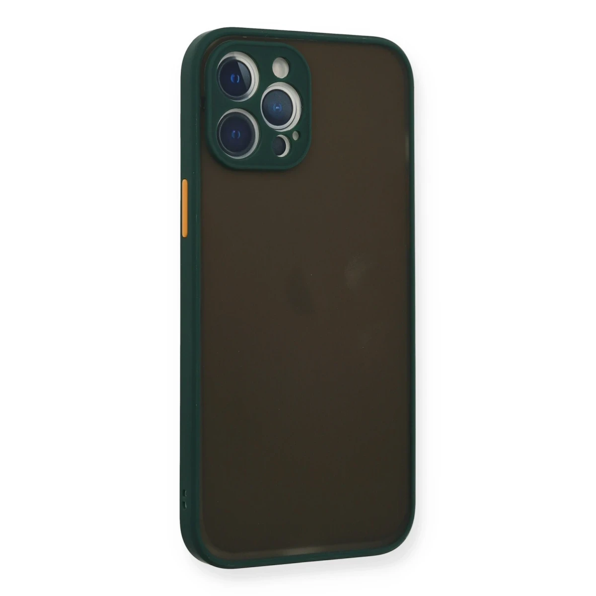 Apple iPhone 12 Pro Max Kılıf Montreal Silikon Kapak - Yeşil