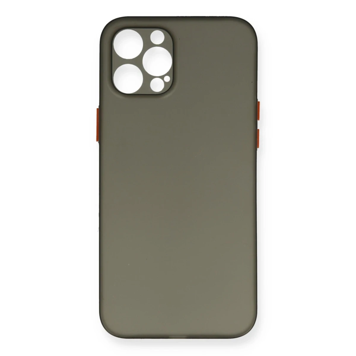 Apple iPhone 12 Pro Max Kılıf PP Ultra İnce Kapak - Gri
