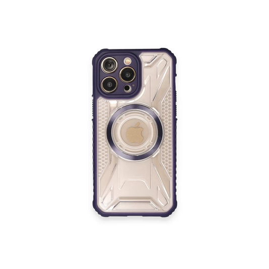 Apple iPhone 12 Pro Max Kılıf Prag Magneticsafe Kapak - Derin Mor