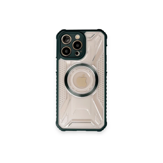 Apple iPhone 12 Pro Max Kılıf Prag Magneticsafe Kapak - Koyu Yeşil