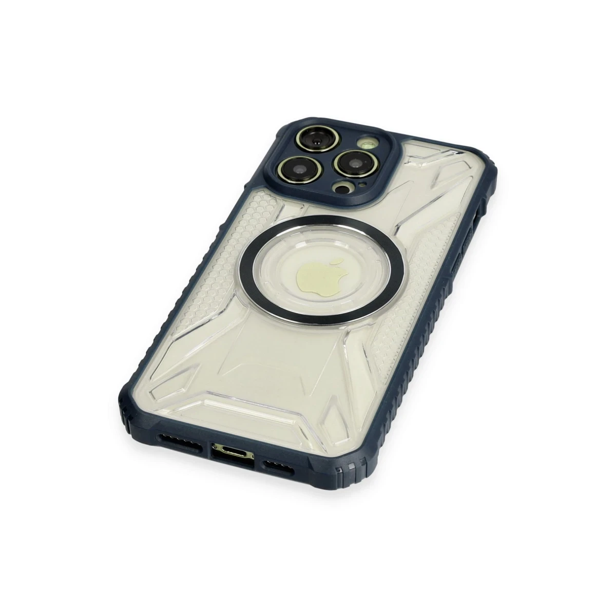Apple iPhone 12 Pro Max Kılıf Prag Magneticsafe Kapak - Lacivert