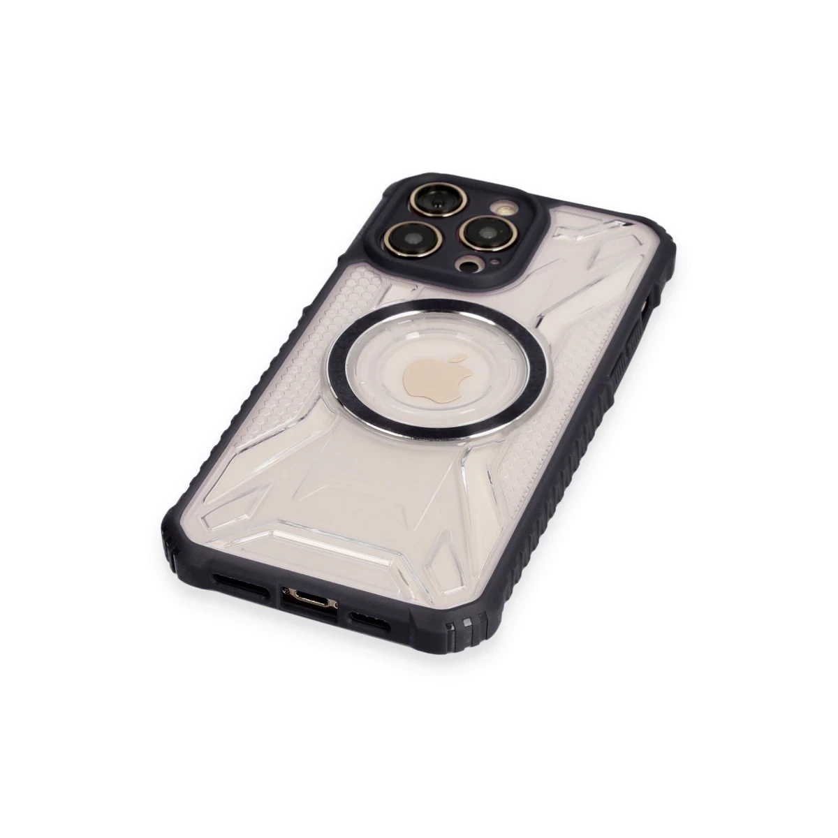 Apple iPhone 12 Pro Max Kılıf Prag Magneticsafe Kapak - Siyah