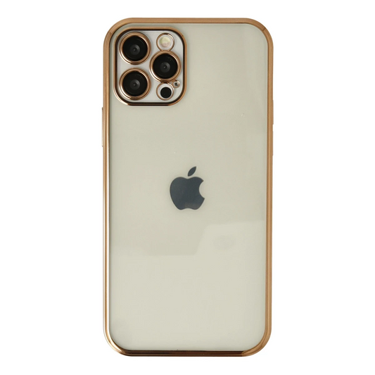 Apple iPhone 12 Pro Max Kılıf Razer Lensli Silikon - Gold