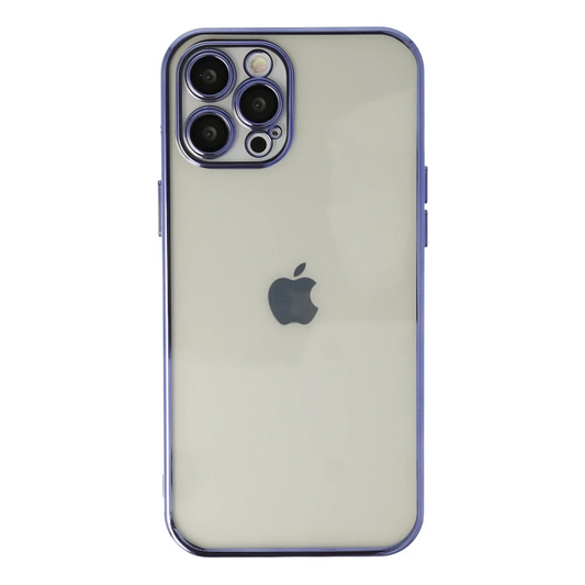 Apple iPhone 12 Pro Max Kılıf Razer Lensli Silikon - Mor