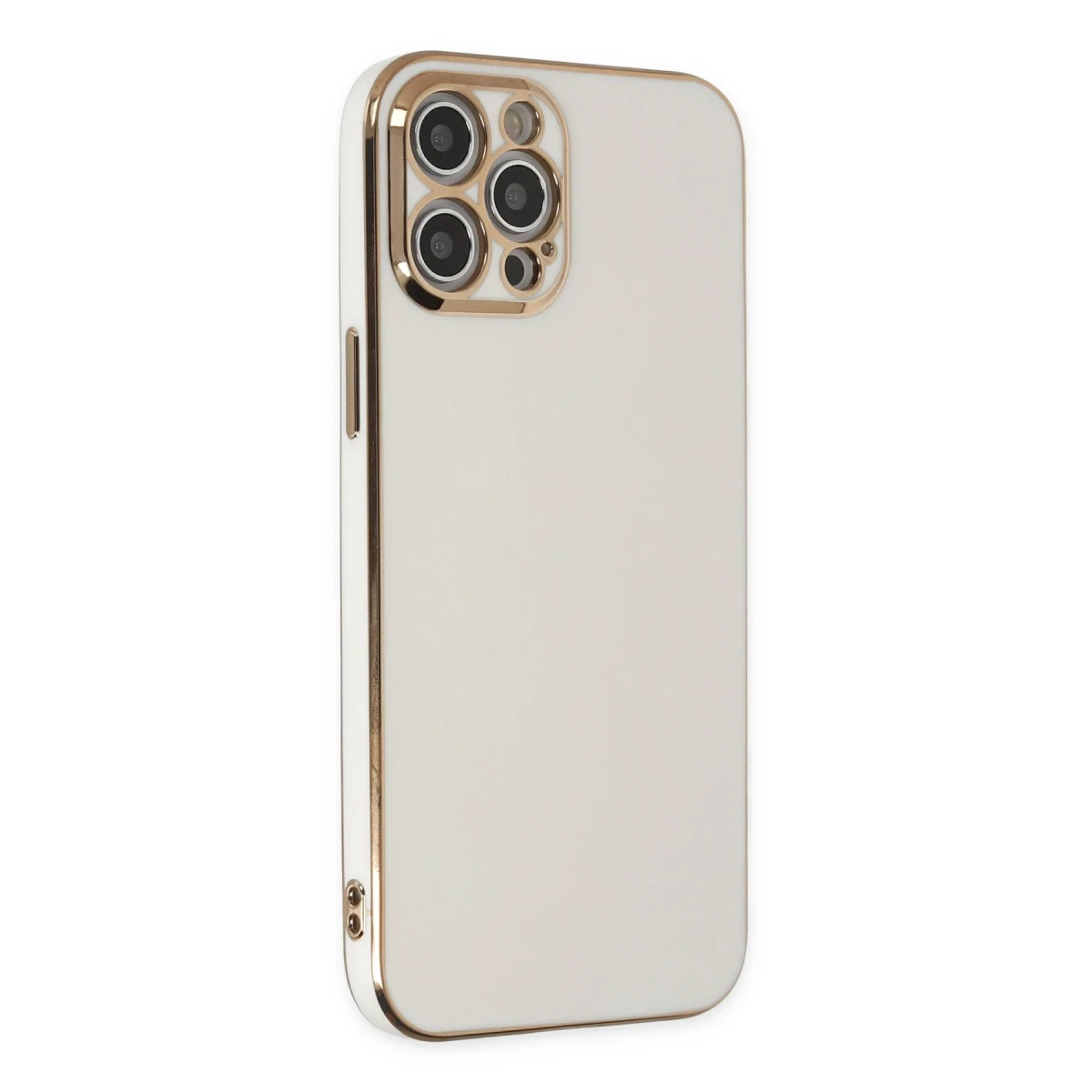 Apple iPhone 12 Pro Max Kılıf Volet Silikon - Beyaz