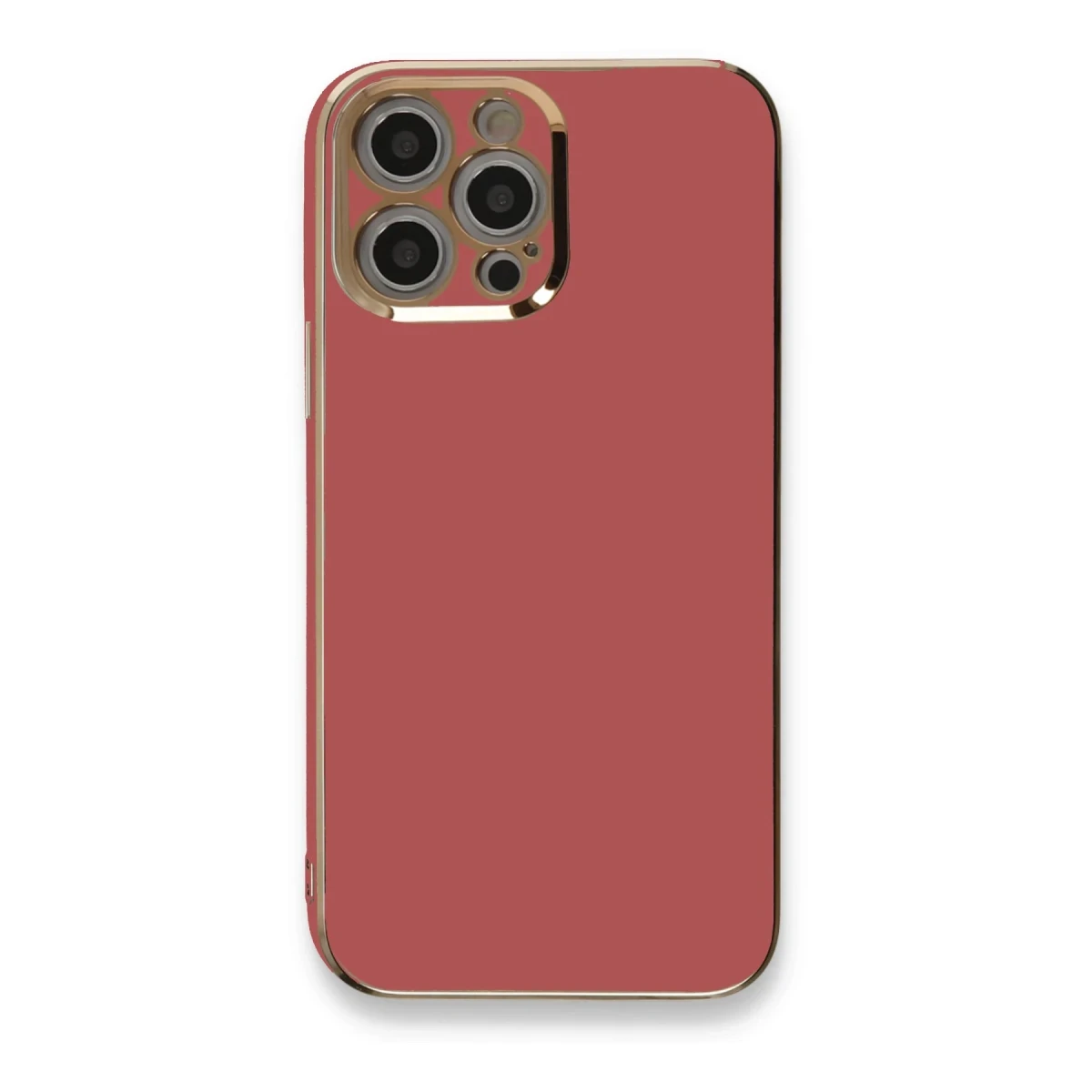 Apple iPhone 12 Pro Max Kılıf Volet Silikon - Kırmızı