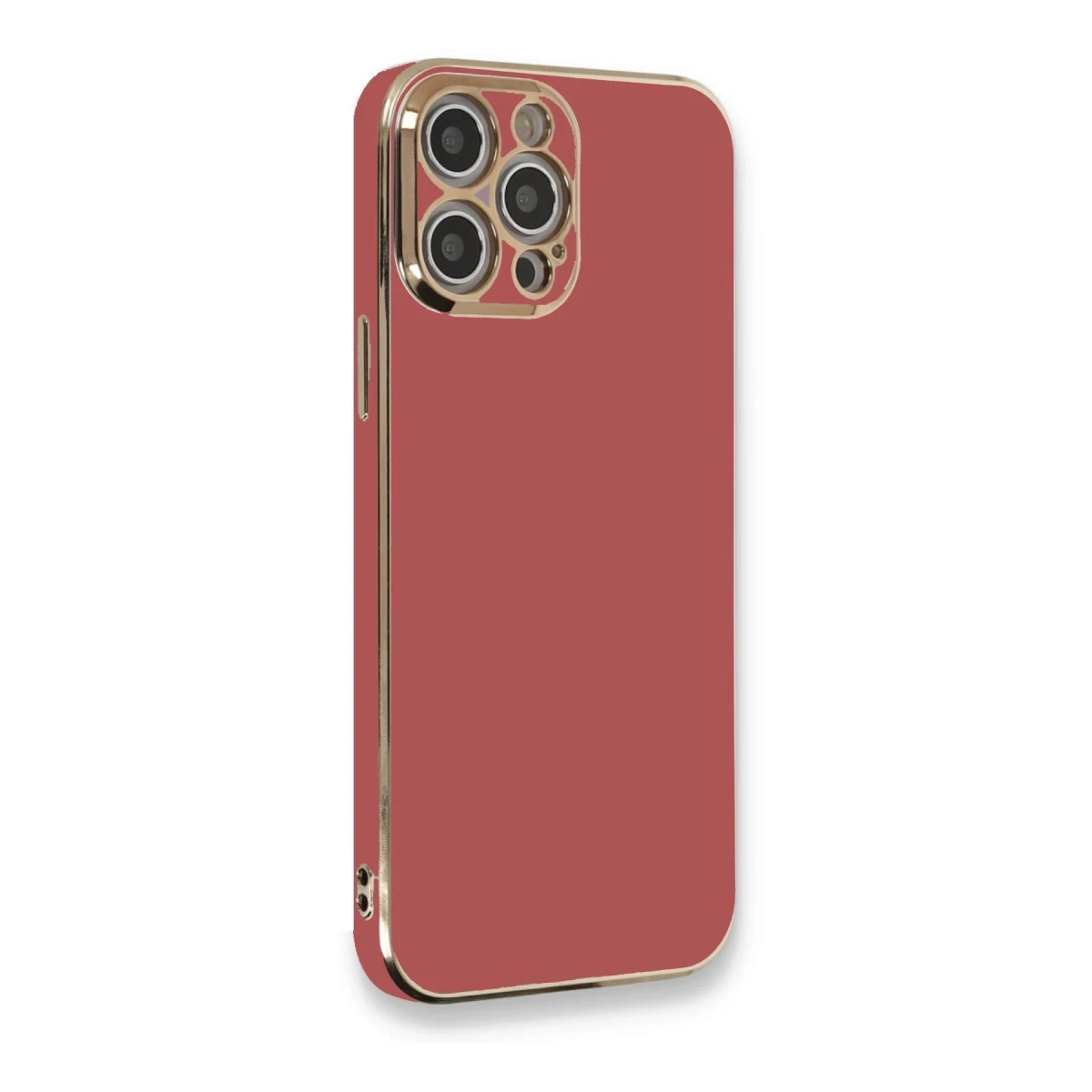 Apple iPhone 12 Pro Max Kılıf Volet Silikon - Kırmızı