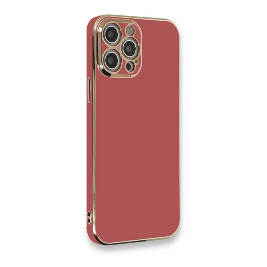 Apple iPhone 12 Pro Max Kılıf Volet Silikon - Kırmızı