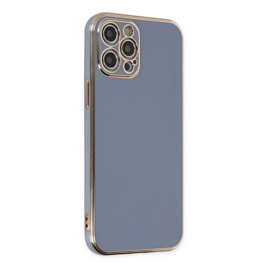 Apple iPhone 12 Pro Max Kılıf Volet Silikon - Mavi