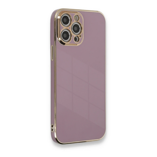 Apple iPhone 12 Pro Max Kılıf Volet Silikon - Mor