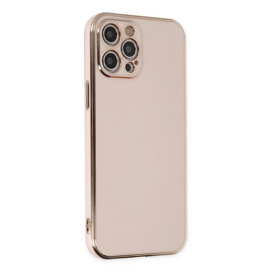Apple iPhone 12 Pro Max Kılıf Volet Silikon - Pembe