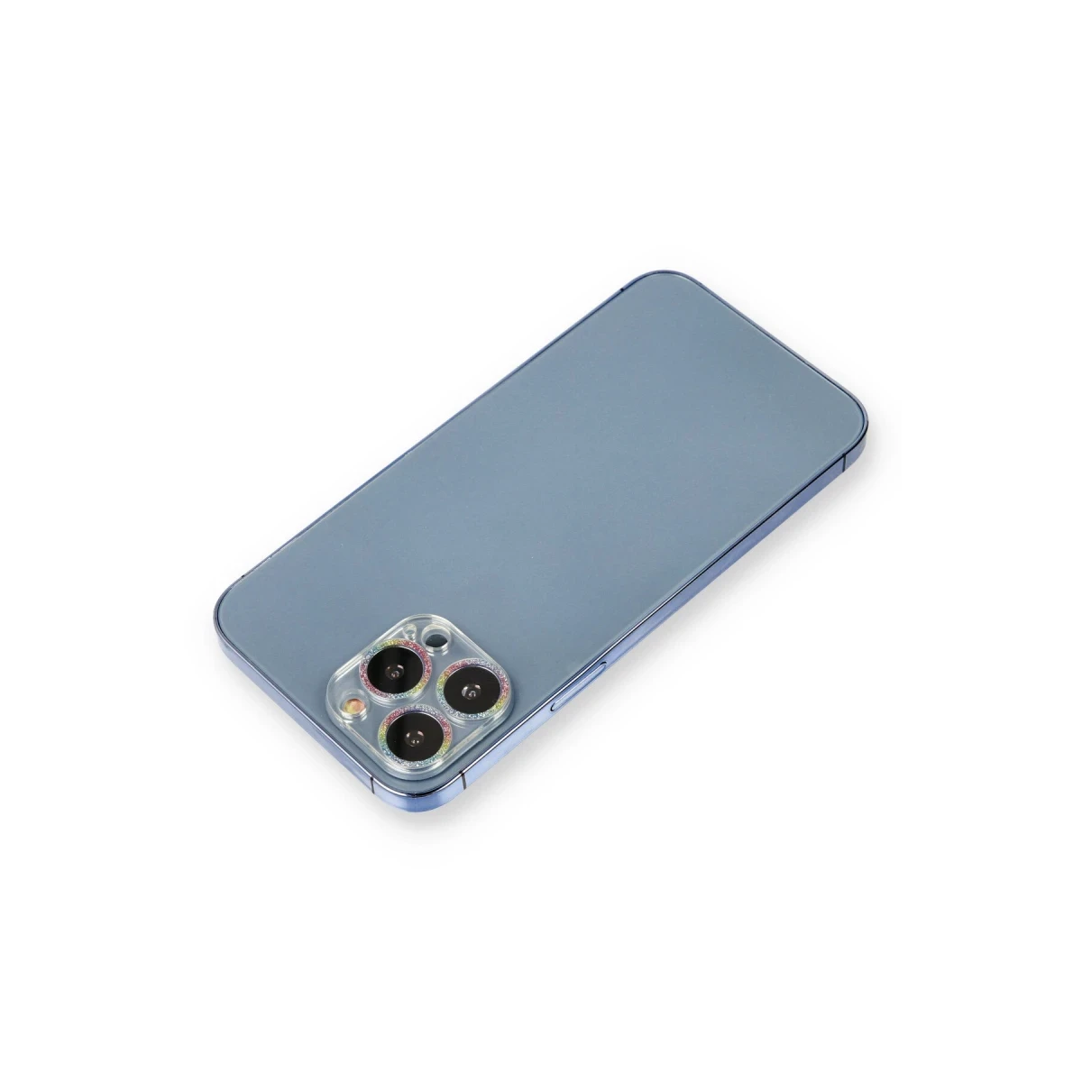 Apple iPhone 12 Pro Max Shine Kamera Lens Koruma Cam - Rainbow