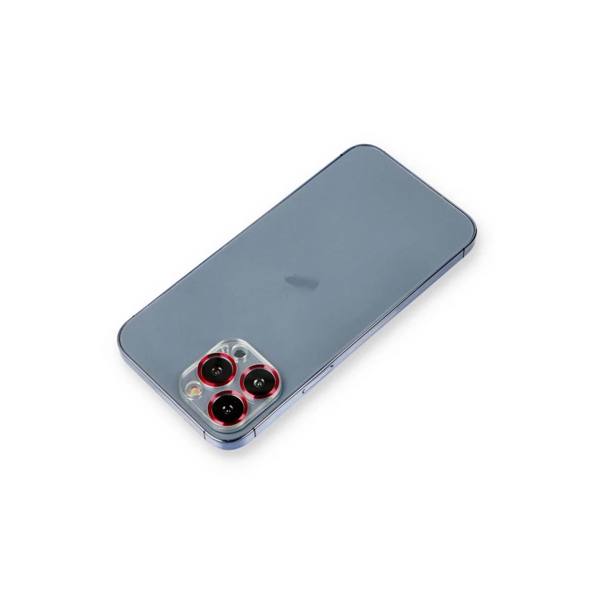 Apple iPhone 12 Pro Metal Kamera Lens Koruma Cam - Kırmızı