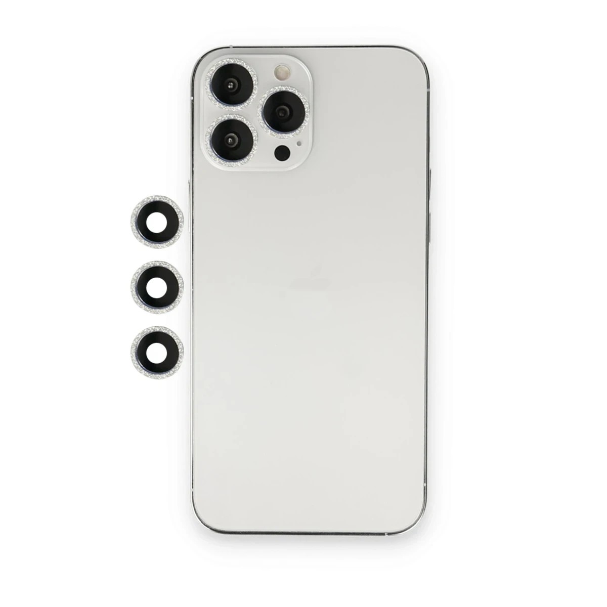Apple iPhone 12 Pro Shine Kamera Lens - Gümüş