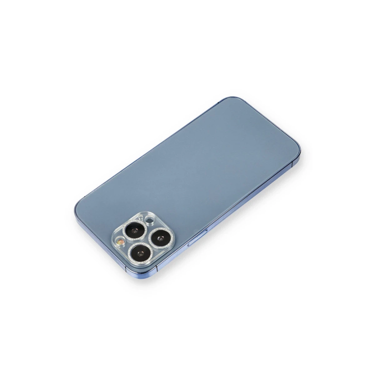 Apple iPhone 12 Pro Shine Kamera Lens Koruma Cam - Gümüş