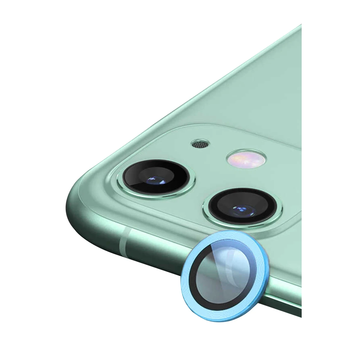 Apple iPhone 12 Raze Metal Kamera Lens - Mavi
