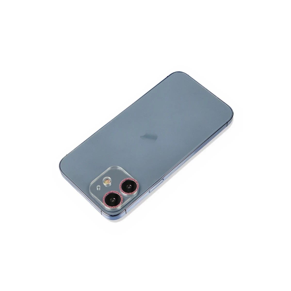 Apple iPhone 12 Shine Kamera Lens Koruma Cam - Pembe