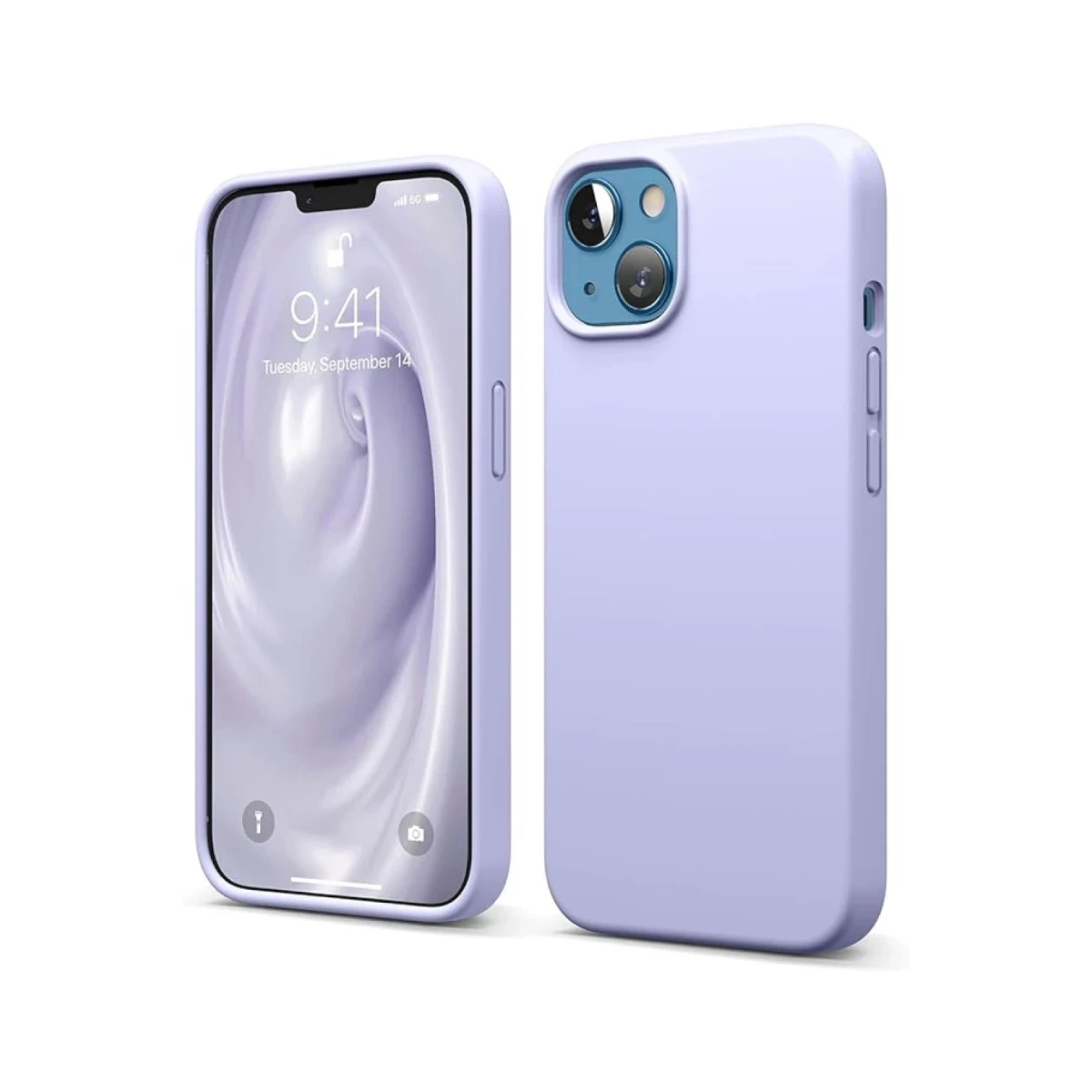 Apple iPhone 14 Kılıf First Silikon - Lila