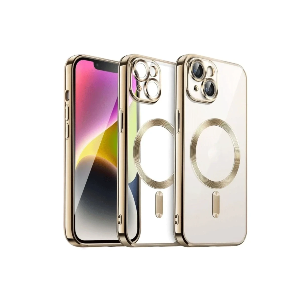 Apple iPhone 13 Kılıf Kross Magneticsafe Kapak - Gold