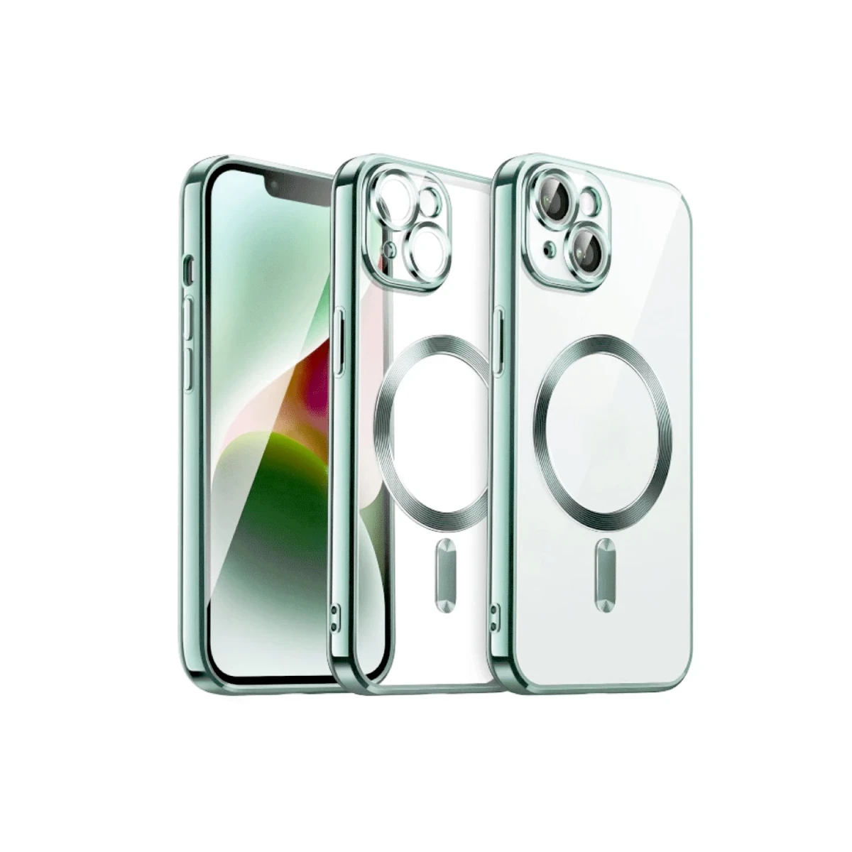 Apple iPhone 13 Kılıf Kross Magneticsafe Kapak - Koyu Yeşil