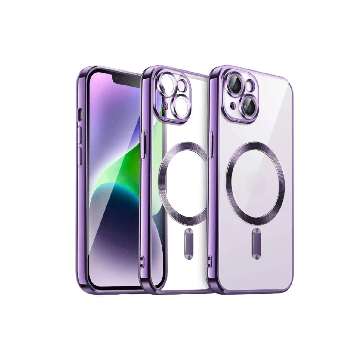 Apple iPhone 13 Kılıf Kross Magneticsafe Kapak - Mor