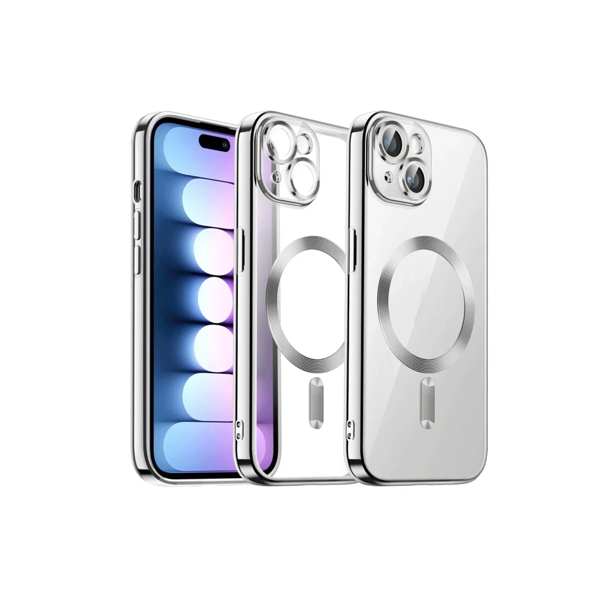 Apple iPhone 13 Kılıf Kross Magneticsafe Kapak - Titan Gri