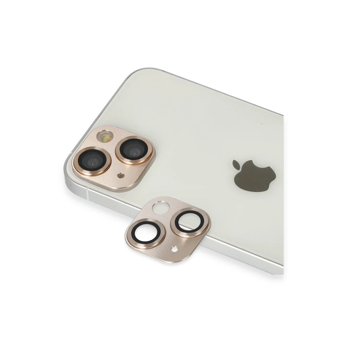 Apple iPhone 13 Pers Alüminyum Kamera Lens - Gold